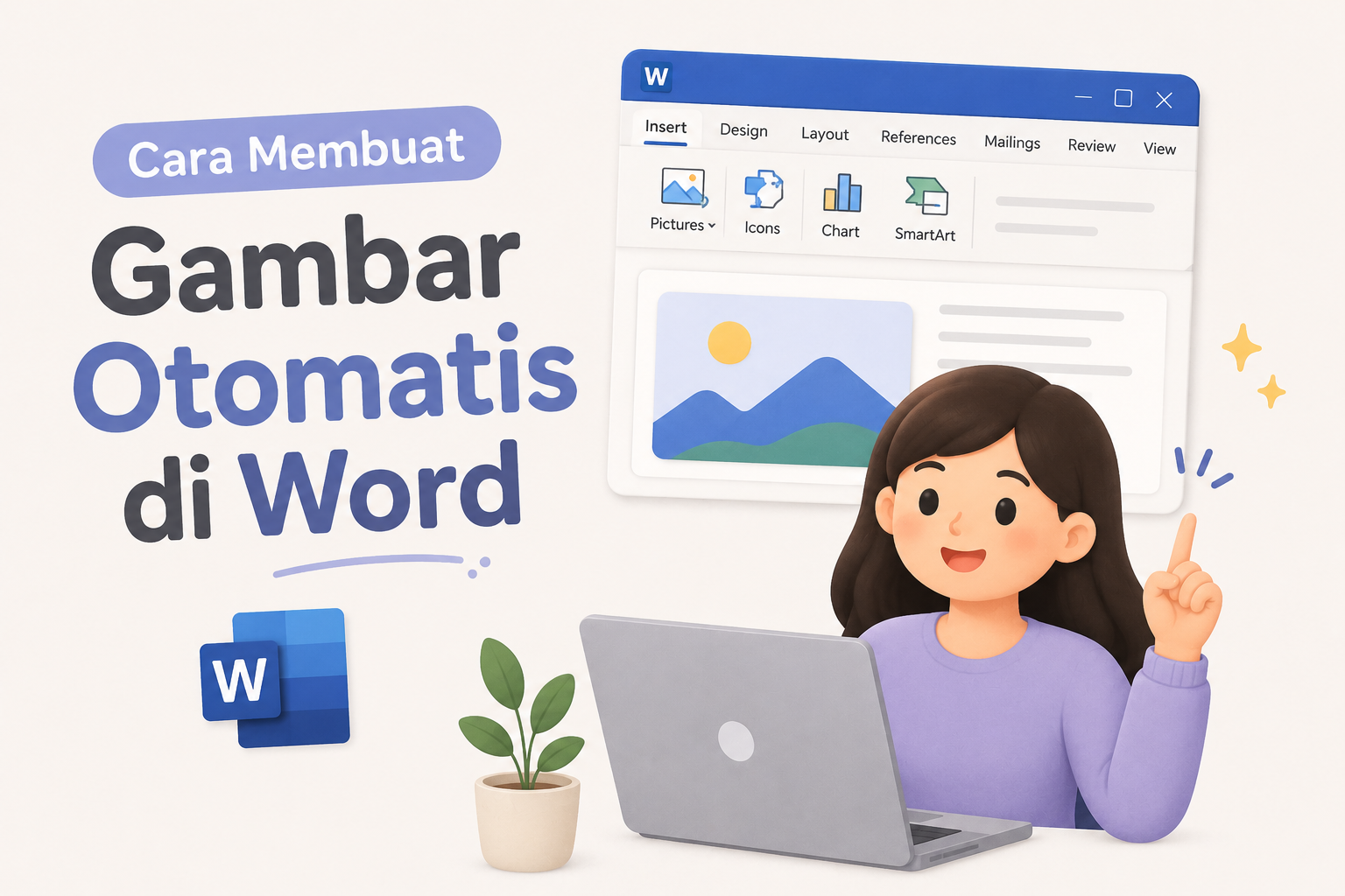 Cara Membuat Gambar Otomatis di Word