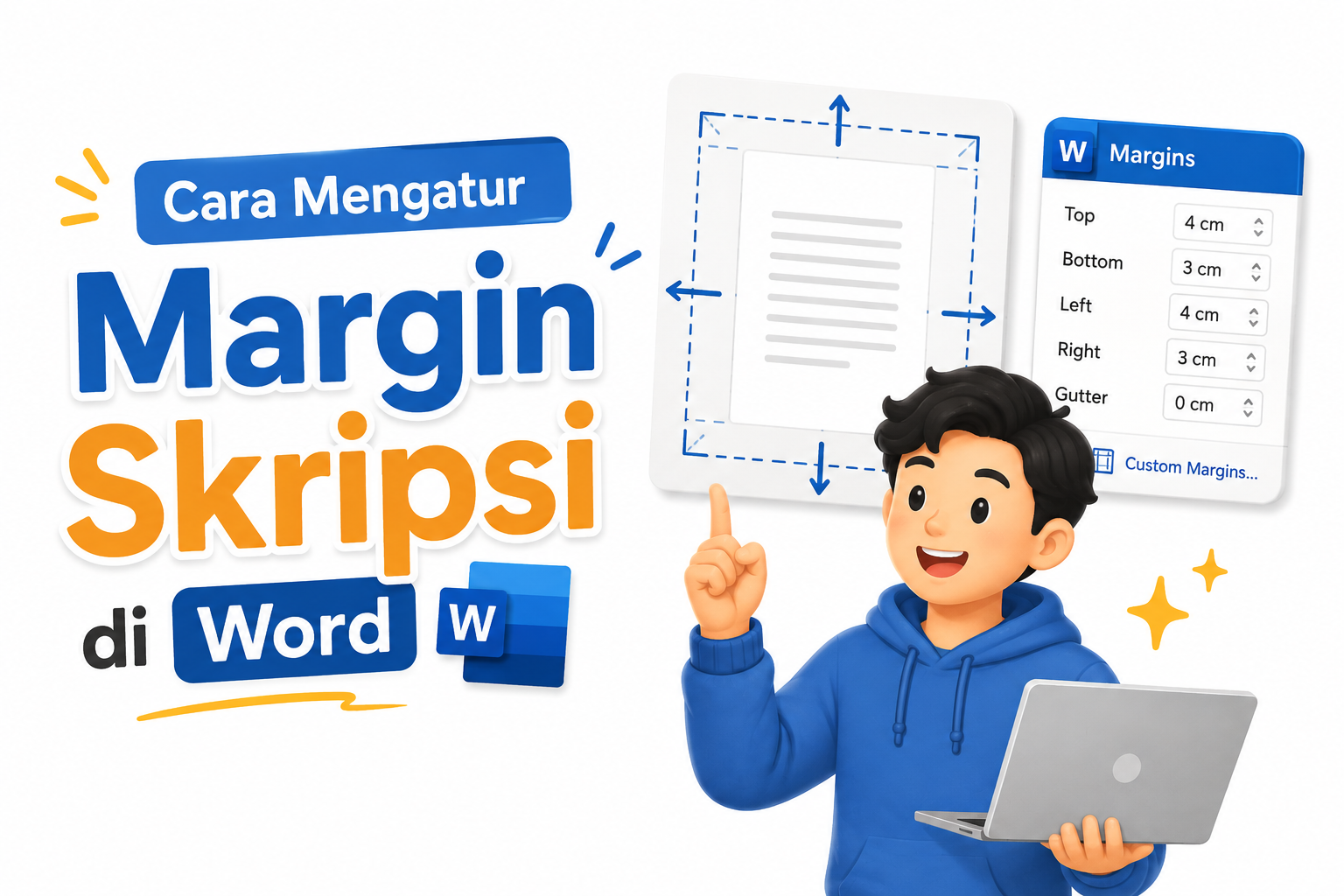Cara Mudah Atur Margin Skripsi di Word