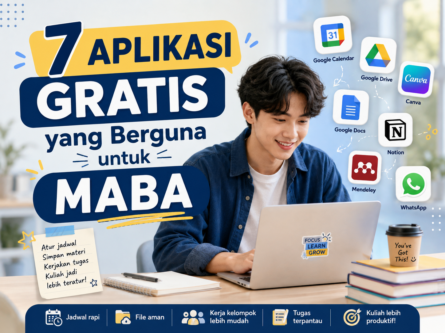 7  Aplikasi Gratis yang Berguna untuk Maba