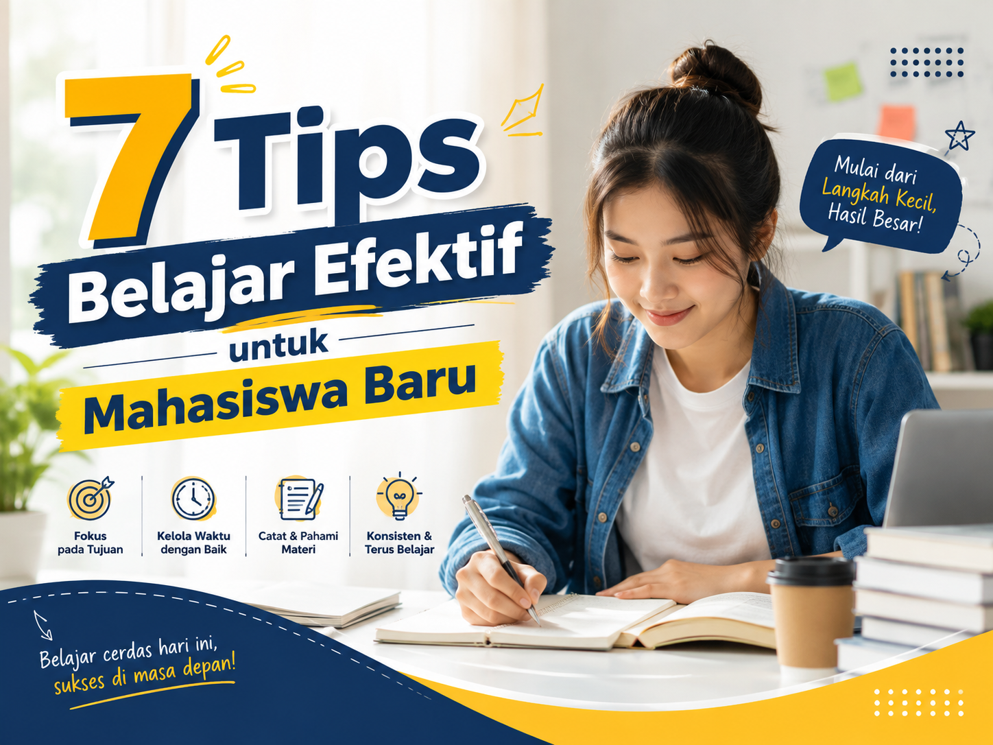 7 Tips Belajar Efektif untuk Mahasiswa Baru