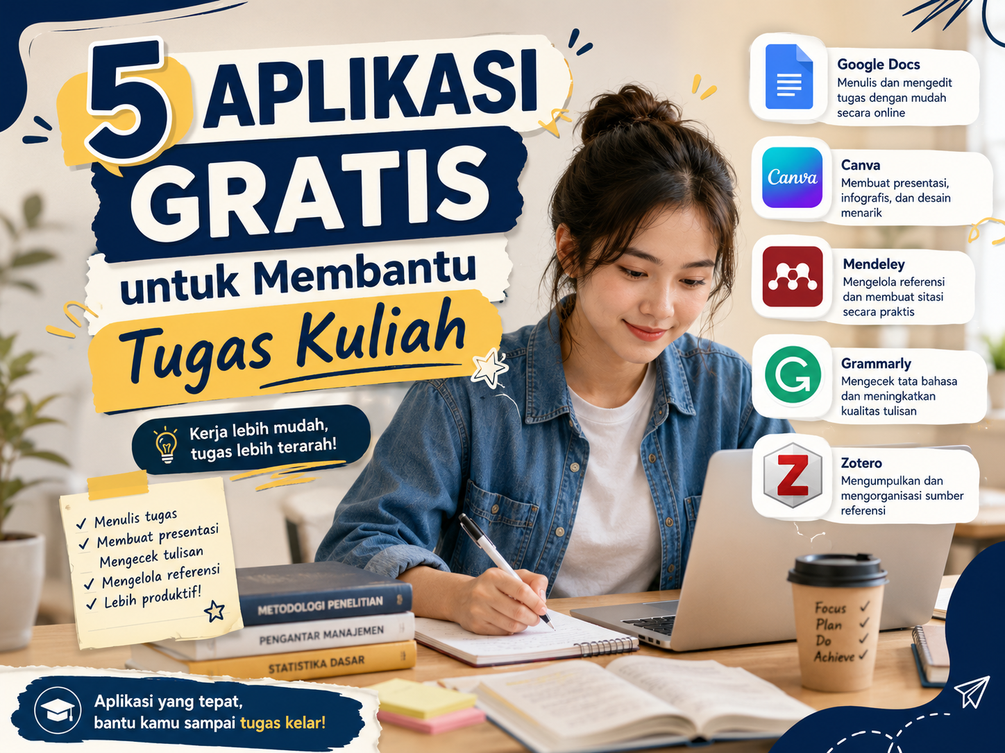 5 Aplikasi Gratis untuk Membantu Tugas Kuliah