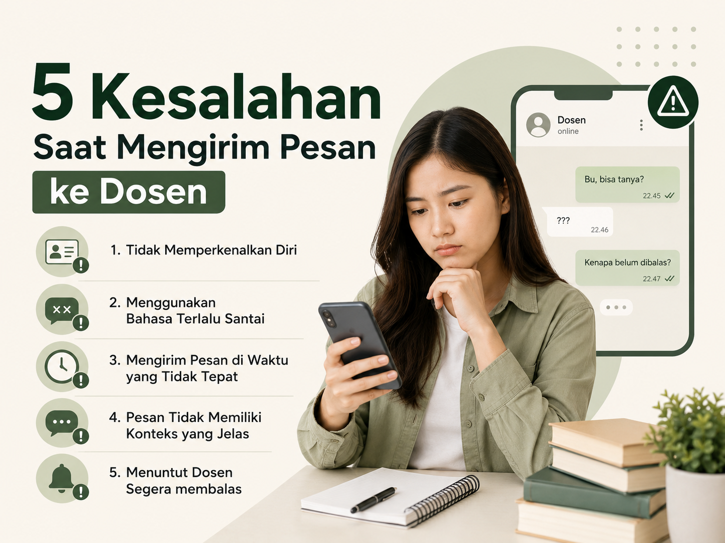 5 Kesalahan Saat Mengirim Pesan ke Dosen