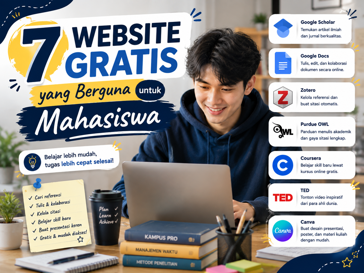 7 Website Gratis yang Berguna untuk Mahasiswa