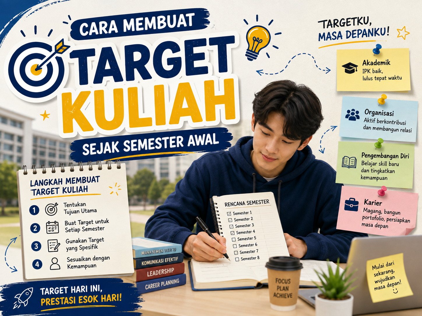 Cara Membuat Target Kuliah Sejak Semester Awal