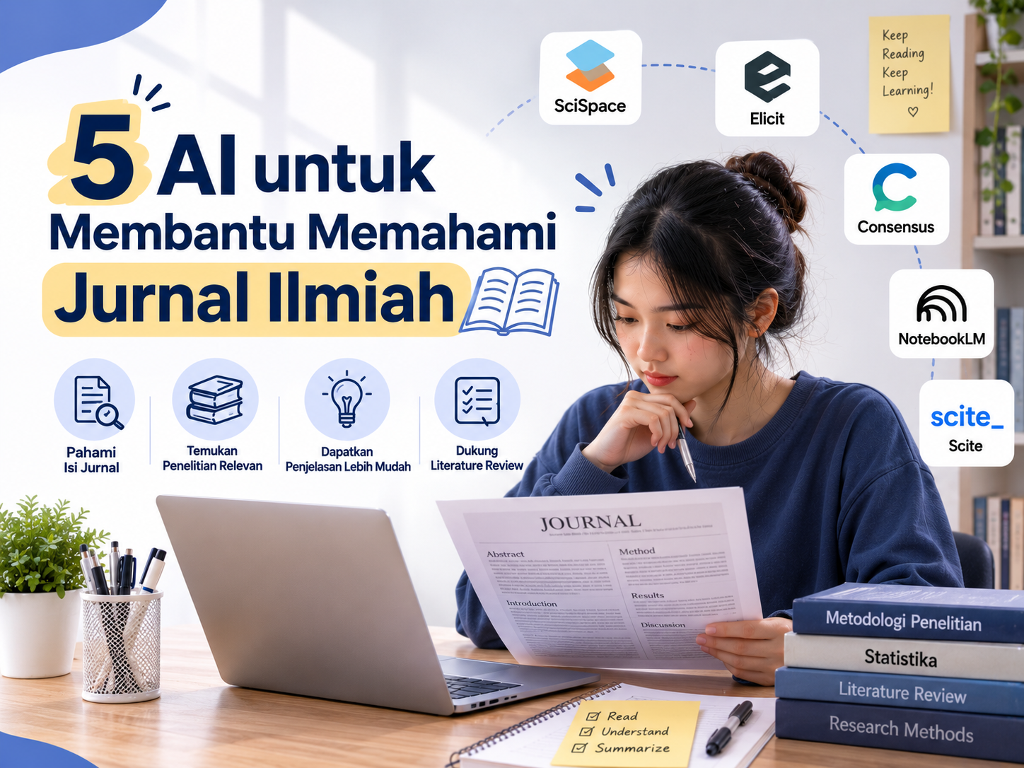 5 AI untuk Membantu Memahami Jurnal Ilmiah